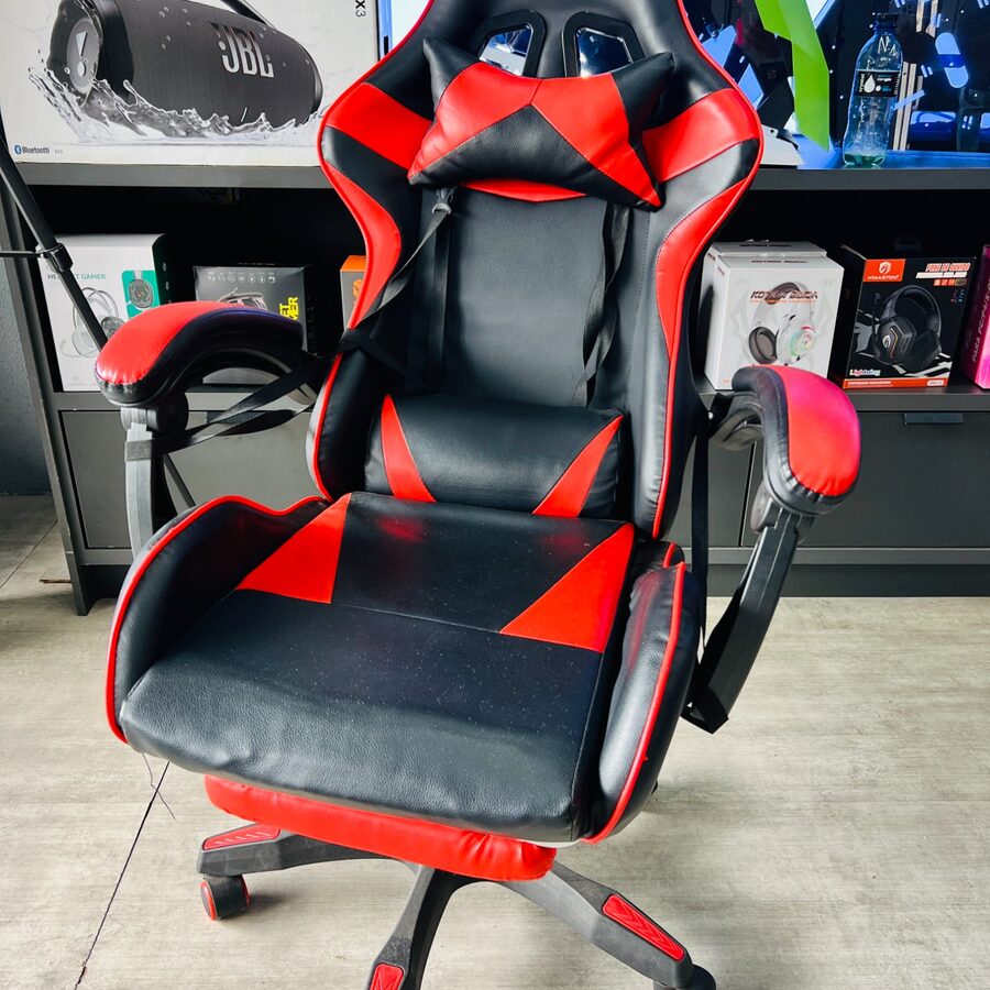 Cadeira gamer preta e vermelha Hortolândia